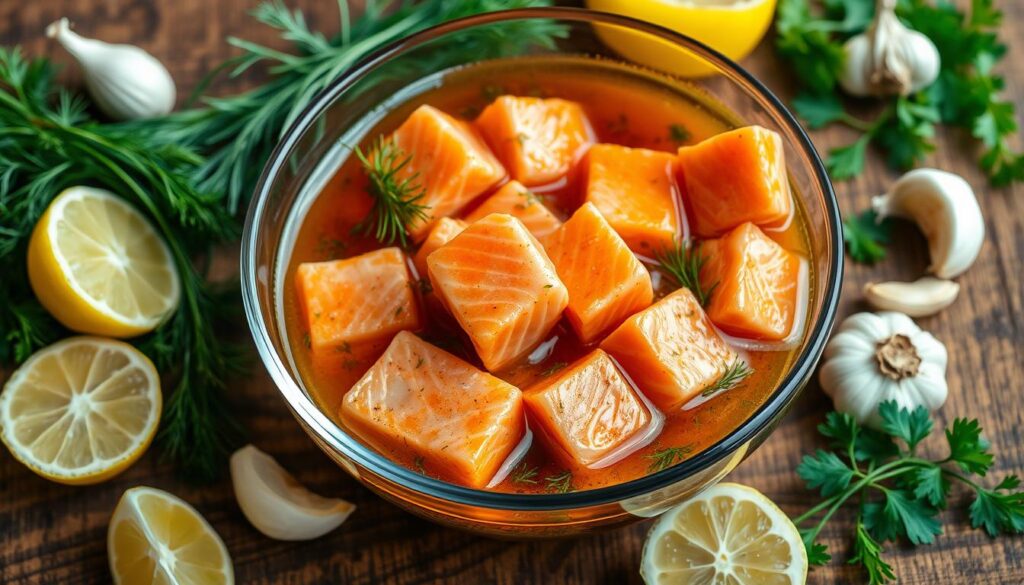 salmon bites marinade